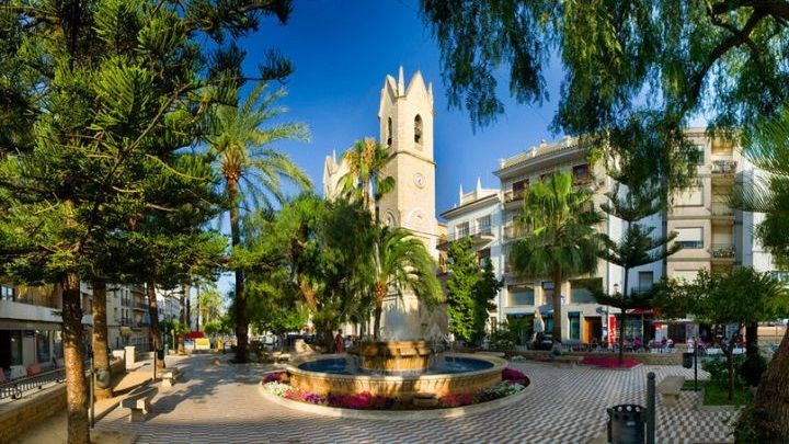 The town square in the Spanish Benissa